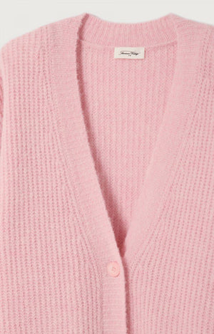 East Deep V-Neck Cardigan - Cotton Candy