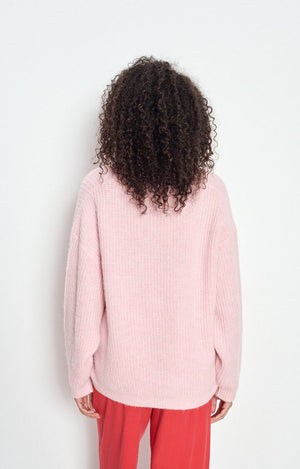 East Deep V-Neck Cardigan - Cotton Candy