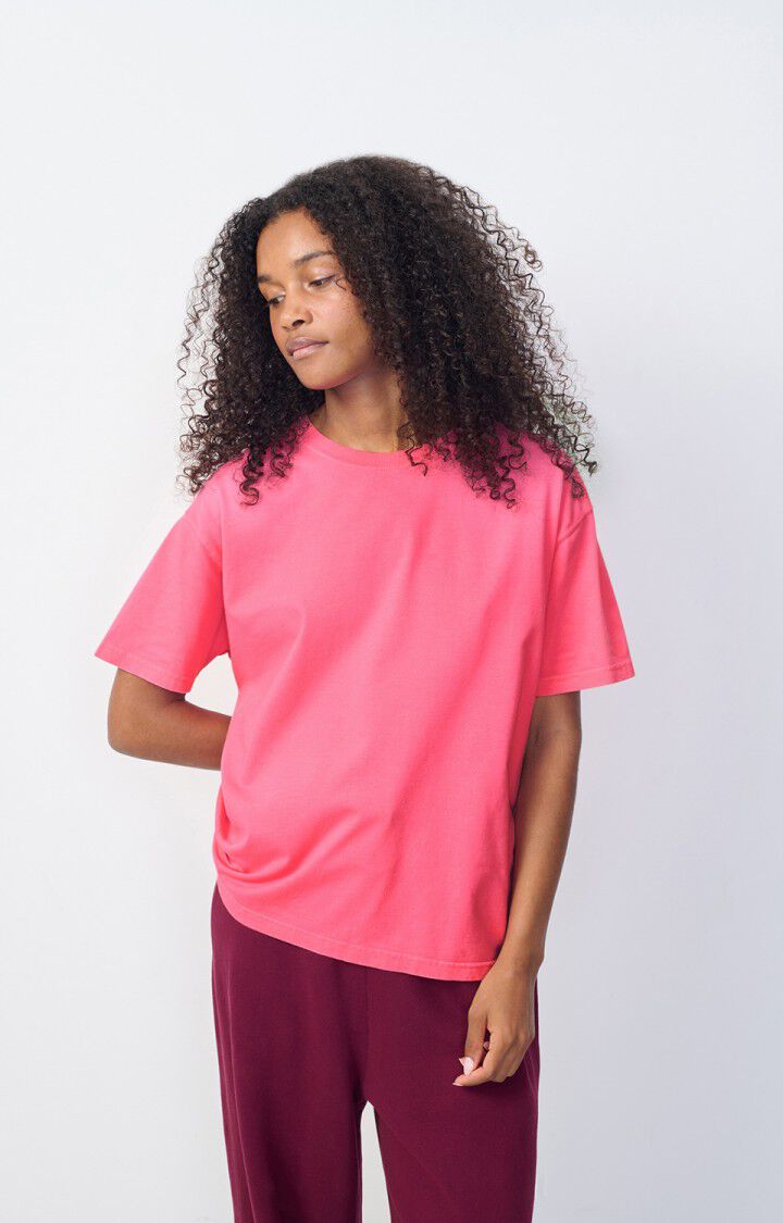 Fiz Valley Cotton T-Shirt - Flourescent Rose
