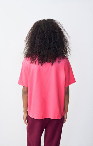 Fiz Valley Cotton T-Shirt - Flourescent Rose
