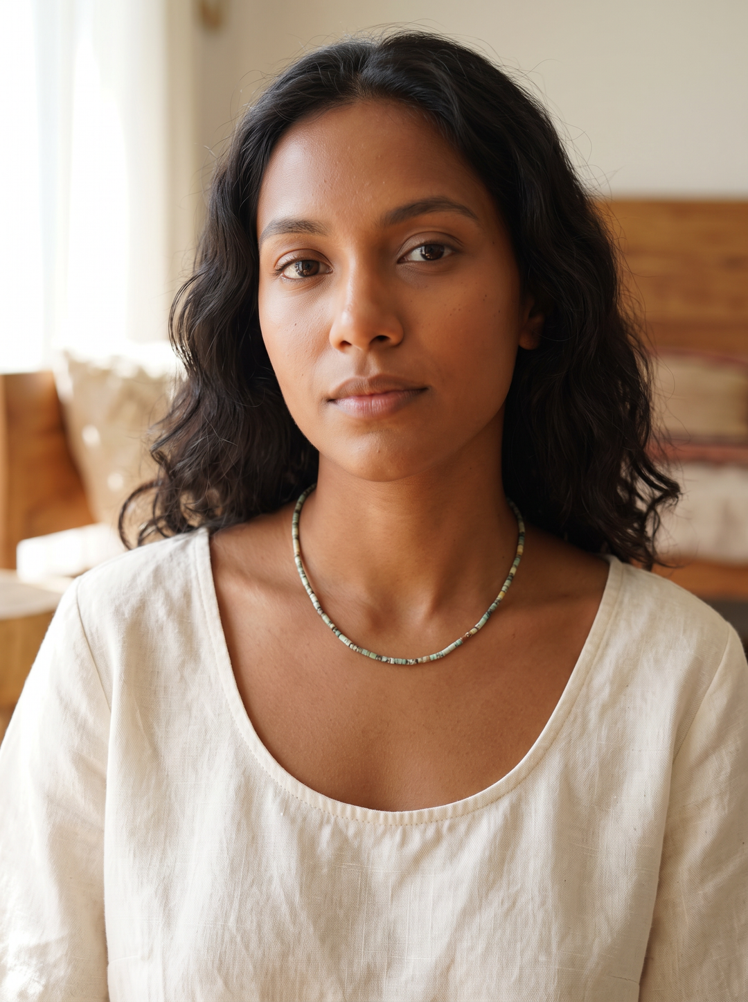 African Turquoise Horizon Necklace