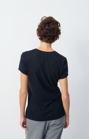 Jacksonville Scoop-Neck Tee - Noir