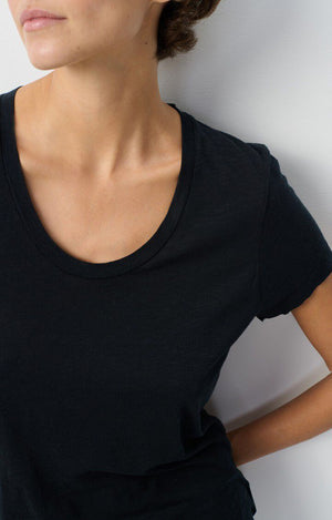 Jacksonville Scoop-Neck Tee - Noir