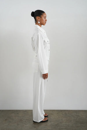 Dusty Soft Denim Pant - White