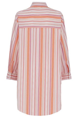 Button Down Striped Shirt Dress