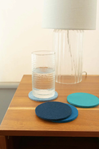 Bierfilzl Round Felt Coaster - Set of 4