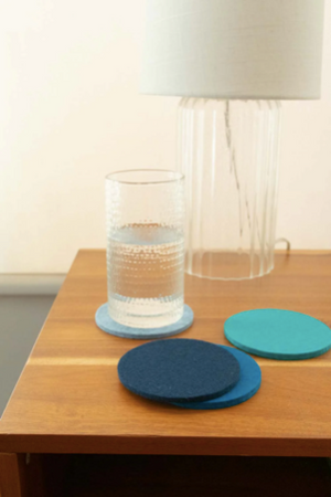 Bierfilzl Round Felt Coaster - Set of 4