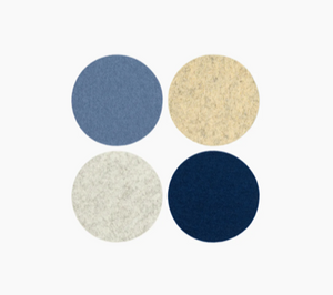 Bierfilzl Round Felt Coaster - Set of 4