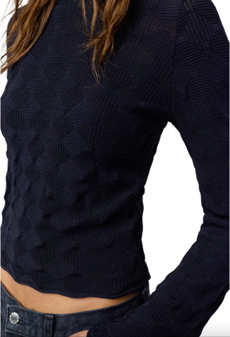 Peep Pullover Top