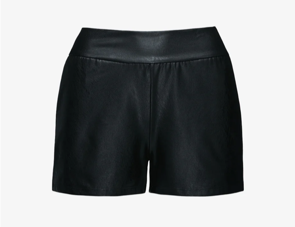 Faux Leather Relaxed Short