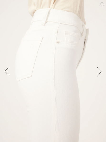 Mara Ankle Straight Leg Jean - Milk Frayed