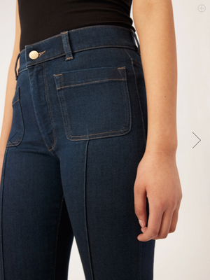 Bridget Bootcut High-Rise Long Jeans - Undertow