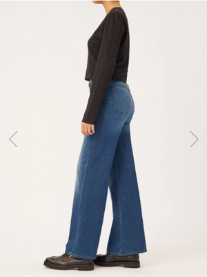Hepburn Wide Leg Jeans - Vintage Orlena