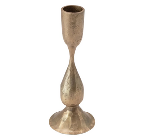 Antique Brass Tapered Candle Holder