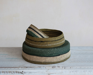 Round Hand-Woven Seagrass Baskets - Set of 3