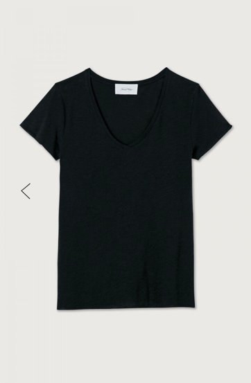 Jacksonville Short Sleeve V-Neck T-shirt - Noir