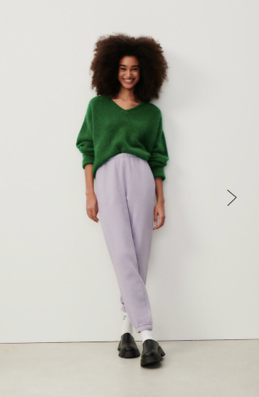 East V-neck Sweater - Pelouse