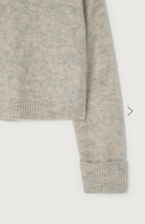 East V-neck Sweater - Poudreuse