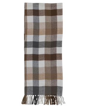 Brushed Cotton Plaid Table Runner - 72"x14"