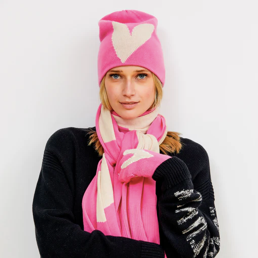 Imperfect Heart Beanie - Sunset