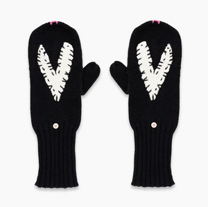 Patchwork Heart Cashmittens - Abyss
