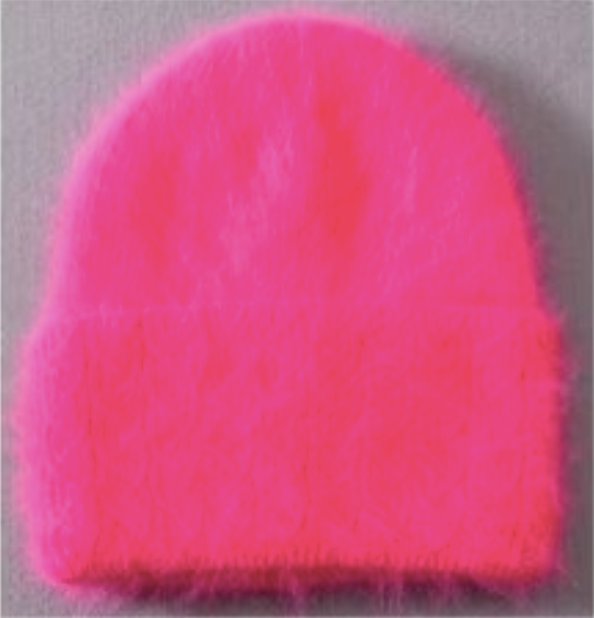Zoey Fuzzy Beanie - Hot Pink
