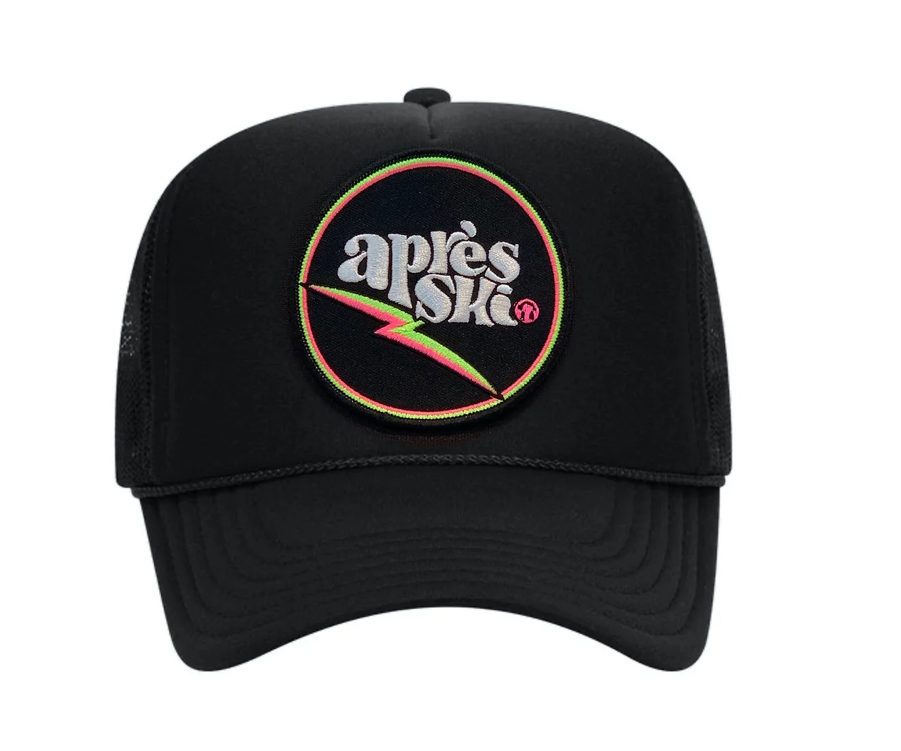 Trucker Hat APRES Black/Neon - The Collective Park City