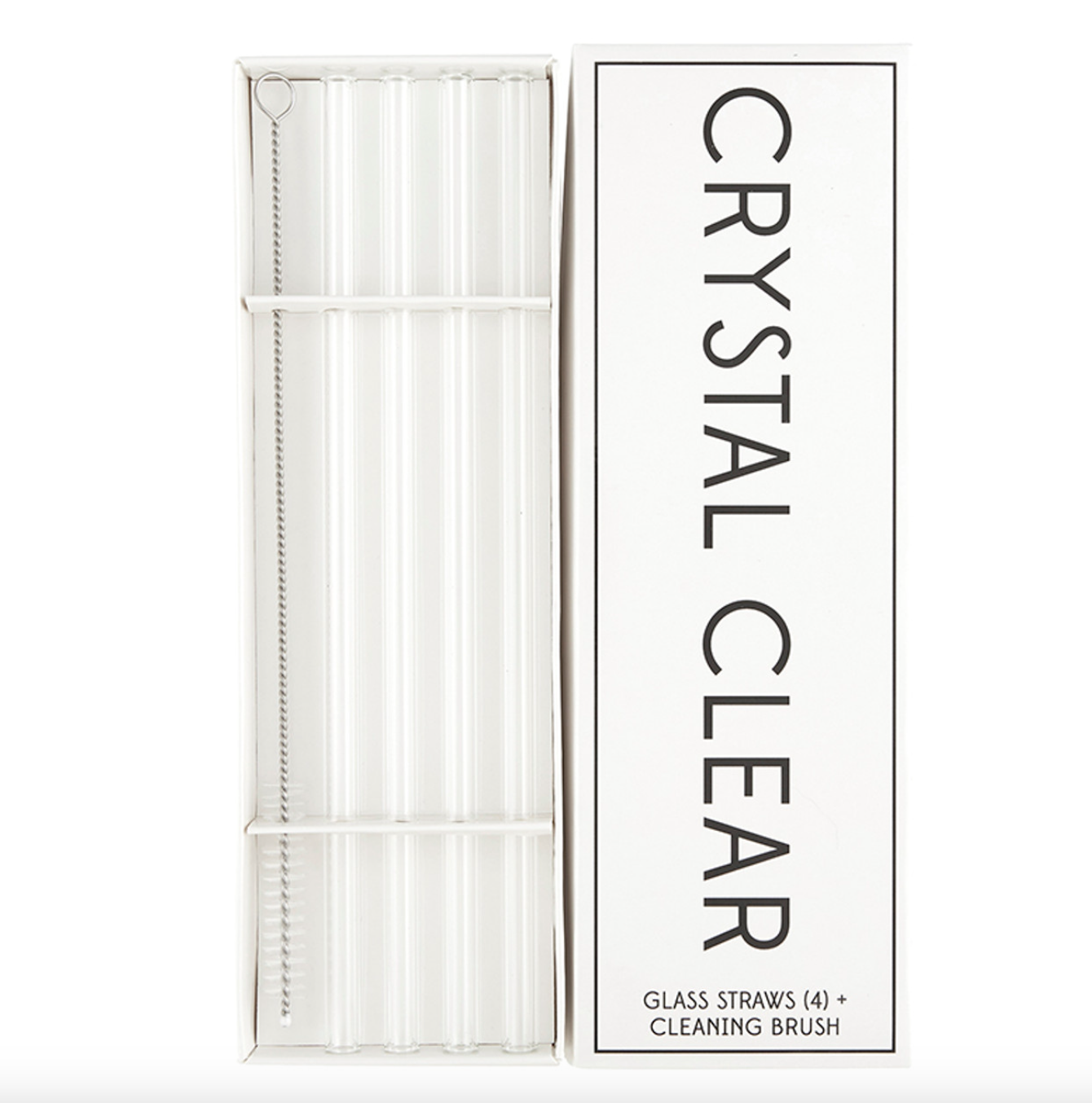 Glass Straw Set - Crystal Clear