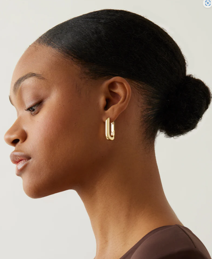 U-ink Earrings - Gold