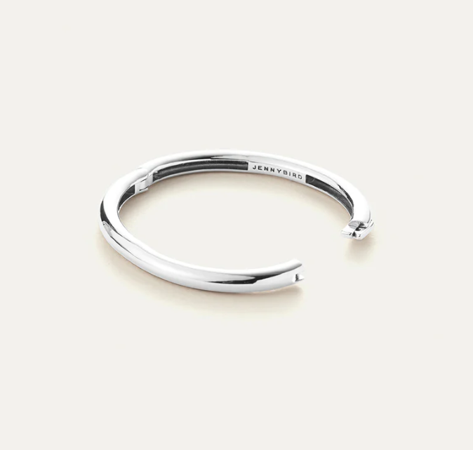 Gia Silver Bangle Bracelet