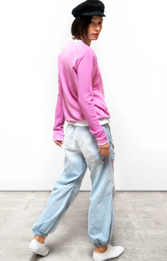 Lucky Rabbits Pullover Sweatshirt - Pink Rabbit