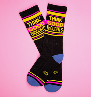 Think Good Thoughts Gym Crew Socks
