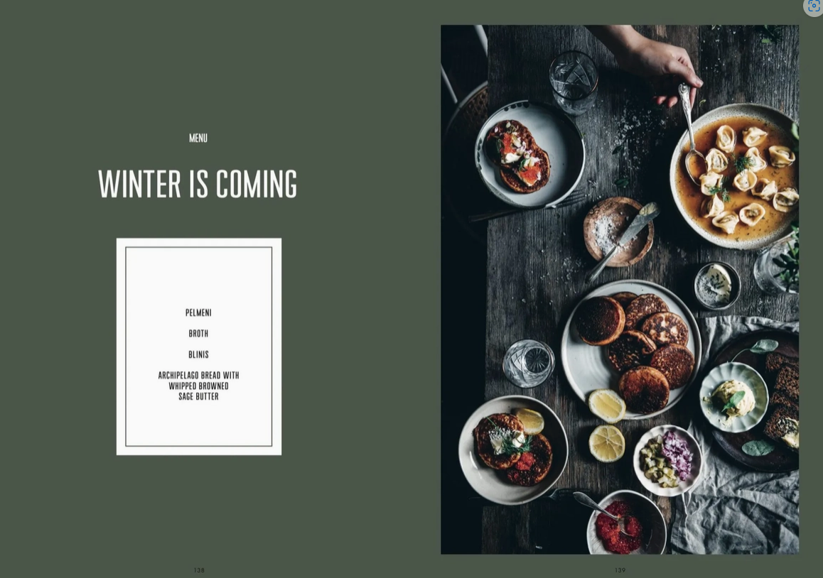 MENU: Recipes for Shared Moments