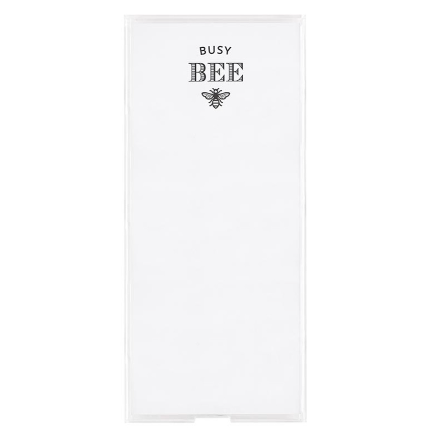 Busy Bee Notepad in Acrylic Tray