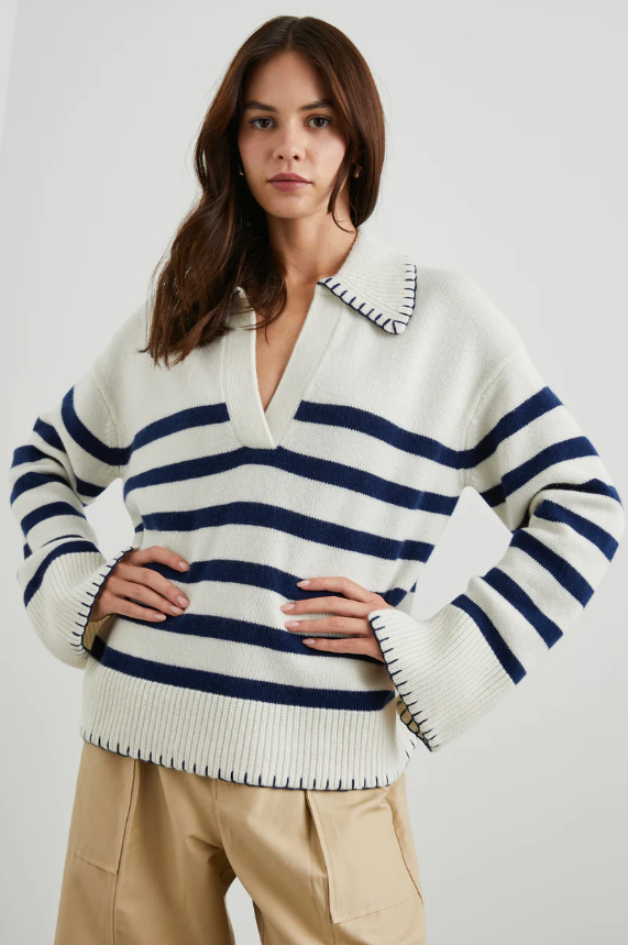 Athene Stitched Stripe Sweater