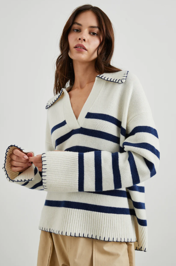 Athene Stitched Stripe Sweater