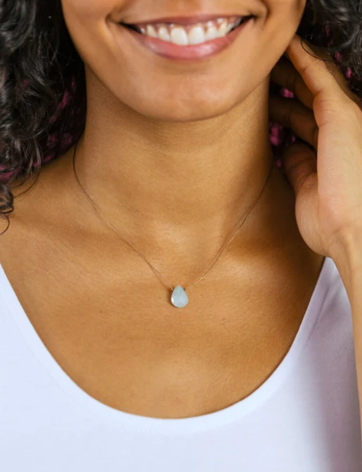 Beautiful Mom Aquamarine Necklace