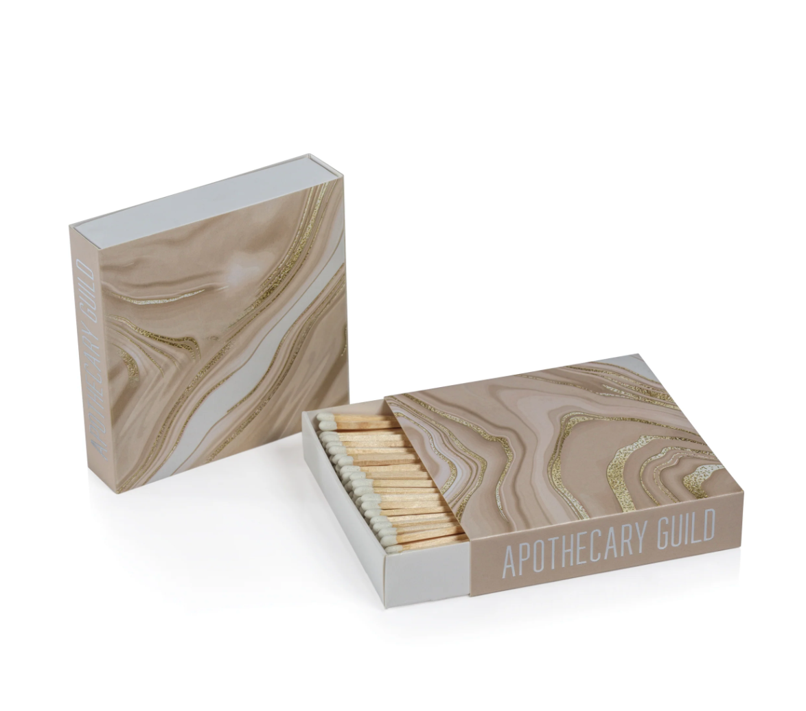 Natural Agate Match Box - 120/Pack