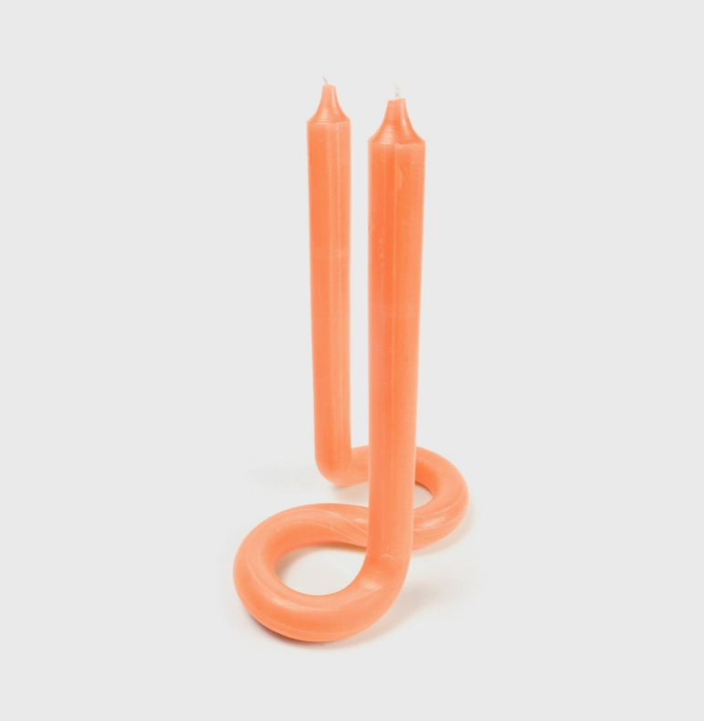 Twist Candle Sticks By Lex Pott - Orange