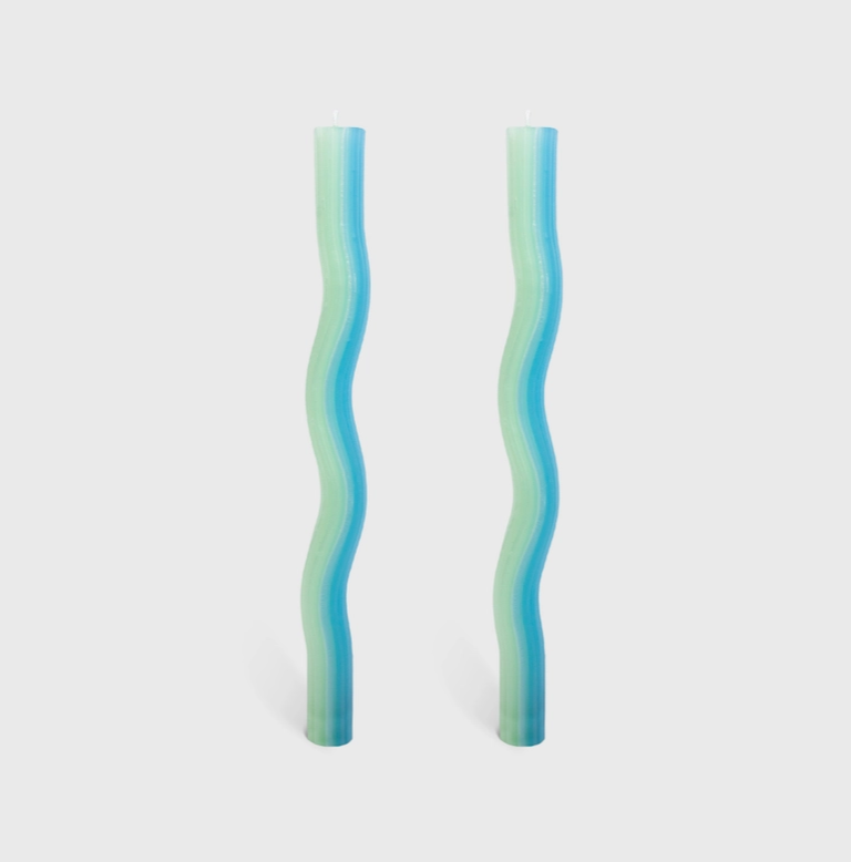 Wiggle Candles By Lex Pott - Mint (2 Pack)