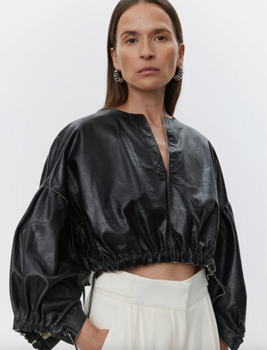 Dorothy Fine Polished Leather Top