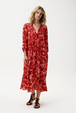 Mia Dress in Ibiza Viscose Floral