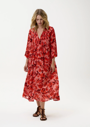 Mia Dress in Ibiza Viscose Floral