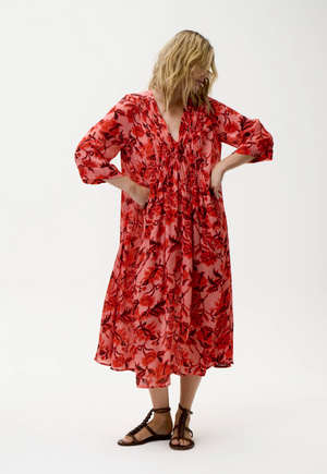 Mia Dress in Ibiza Viscose Floral