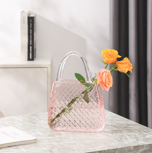 Glass Purse Vase