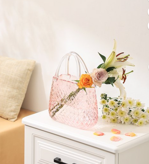 Glass Purse Vase