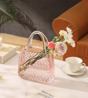 Glass Purse Vase