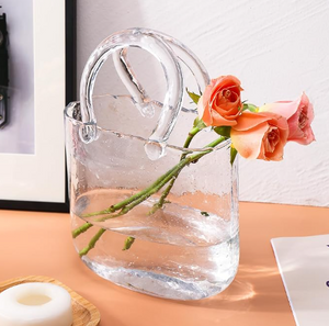 Glass Purse Vase