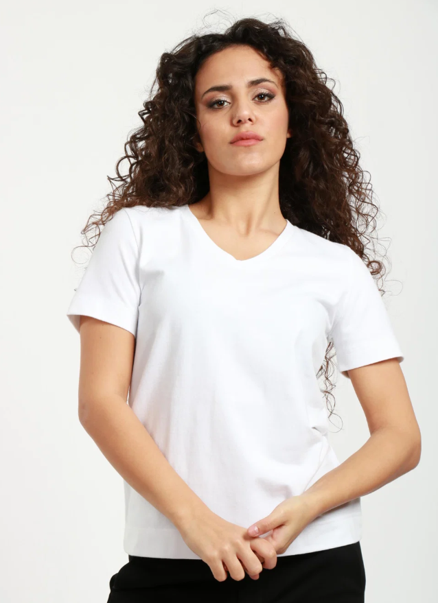 Cotton V-Neck Tee