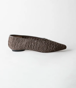 Zelda Woven Pointed Toe Flat